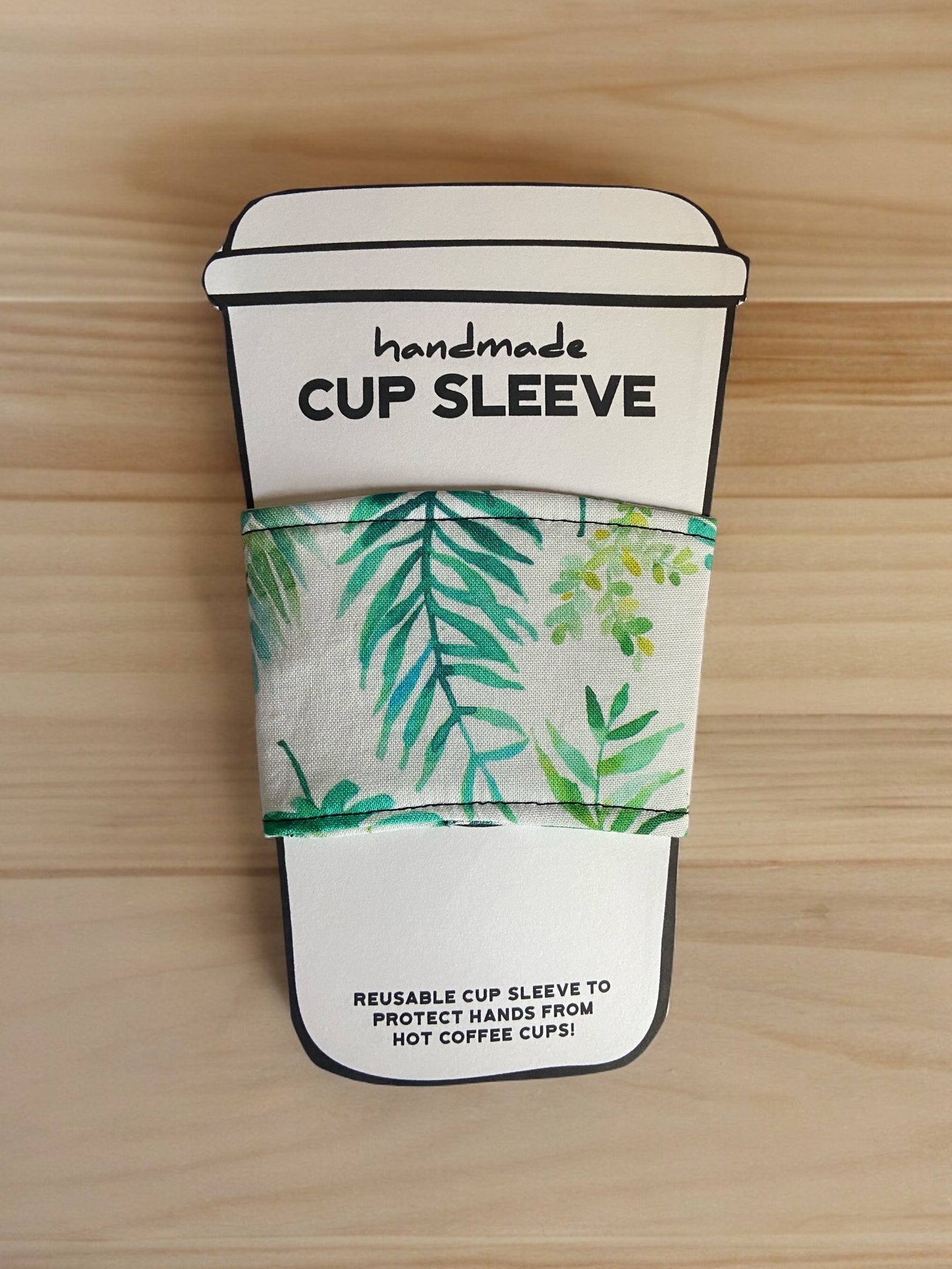 Coffee Sleeve with plants