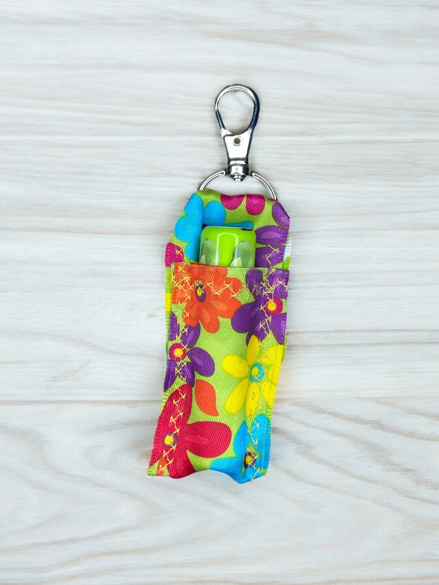 Lip Balm Holder Floral Print