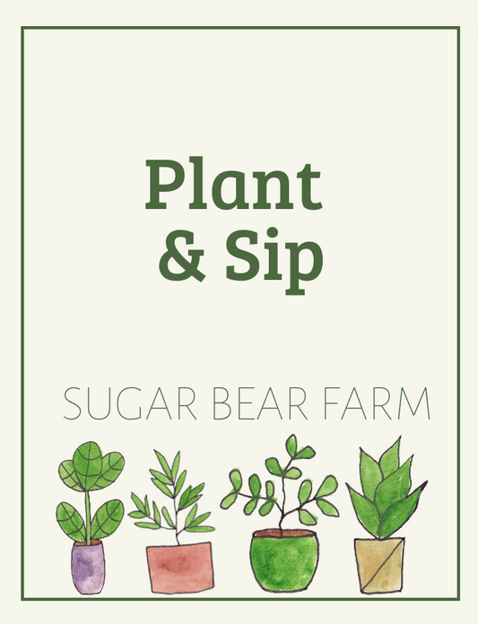 Plant and Sip In Person Class