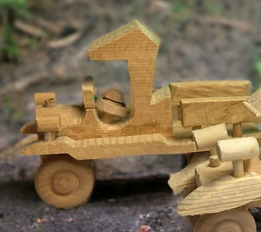 wooden truck