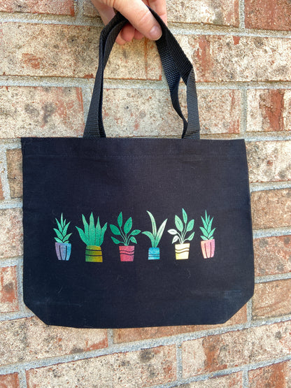 Rainbow Plant Tote Bag