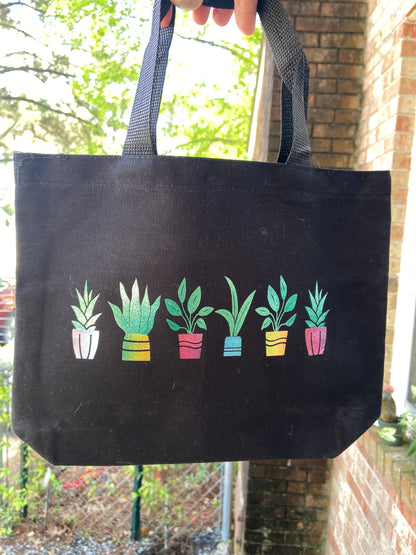 Rainbow Plant Tote Bag